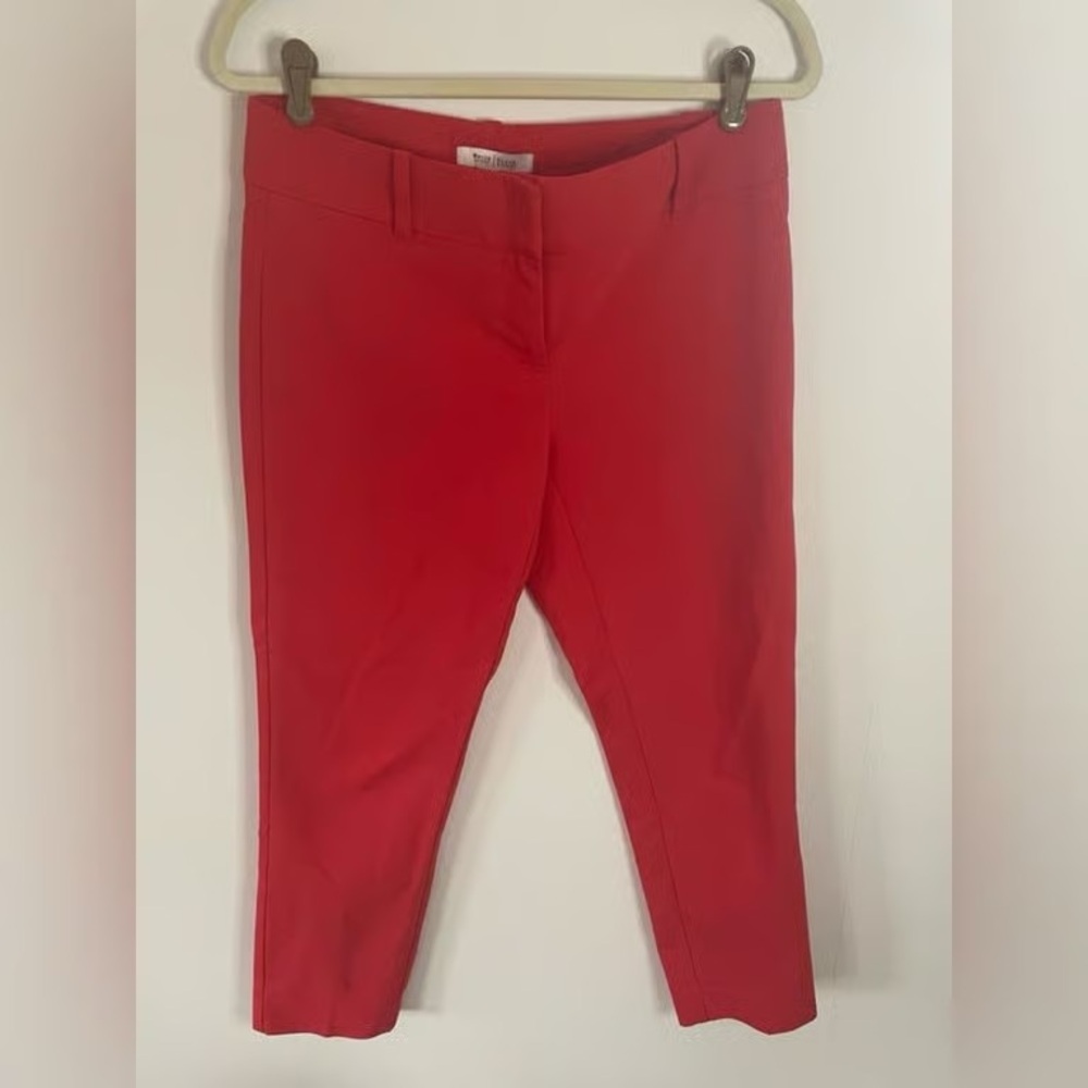 Red Women’s Slim Ankle Pants